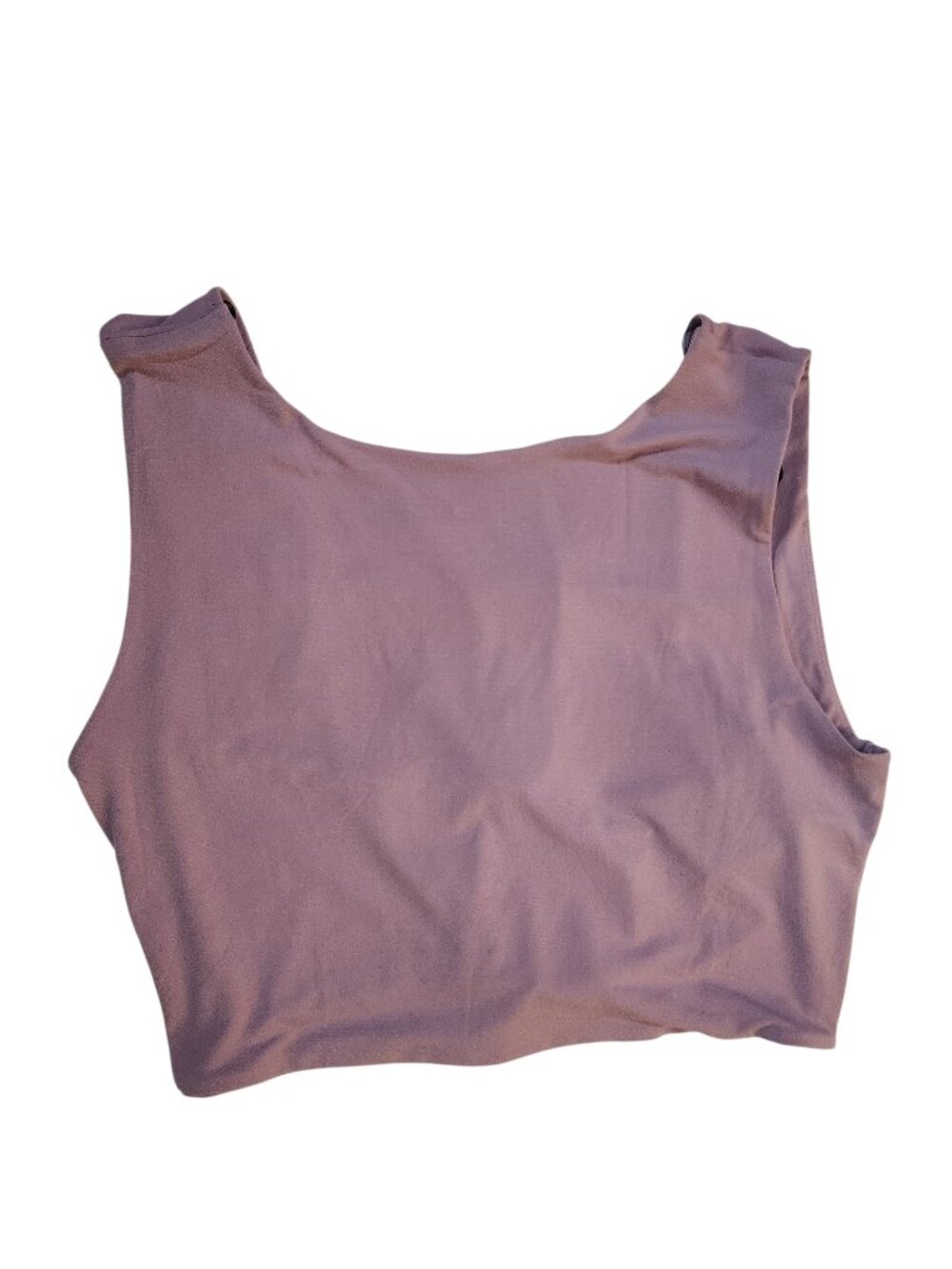 NWT Forever 21 Lilac Lavender CropTop Size XL Sleeveless Back Out Tie